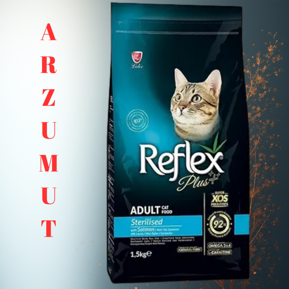Reflex Plus Somonlu Kısırlaştırılmış Yetişkin Kedi Maması 1,5 Kg | ARZUMUT