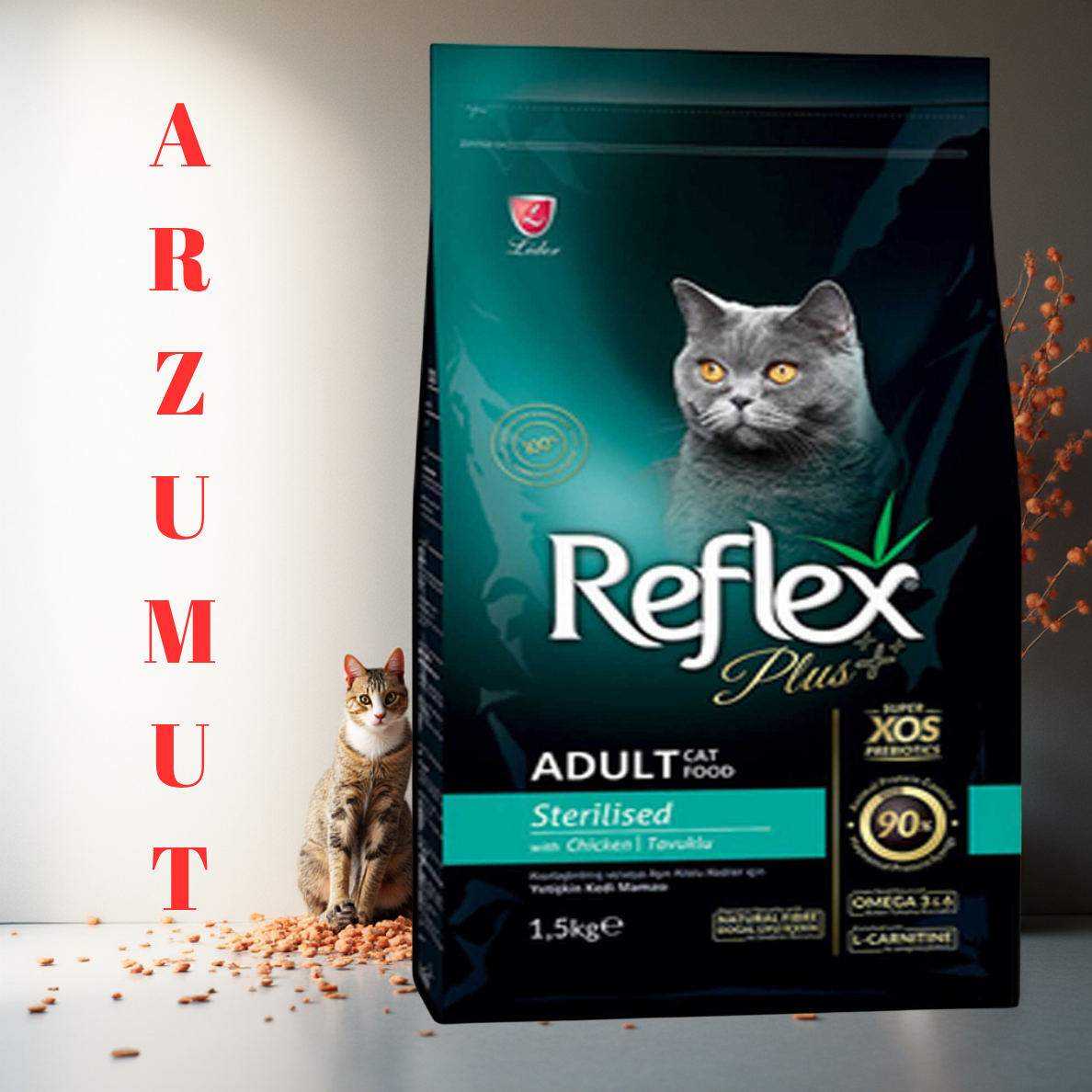 Reflex Plus Tavuklu Kısırlaştırılmış Yetişkin Kedi Maması 1,5 Kg