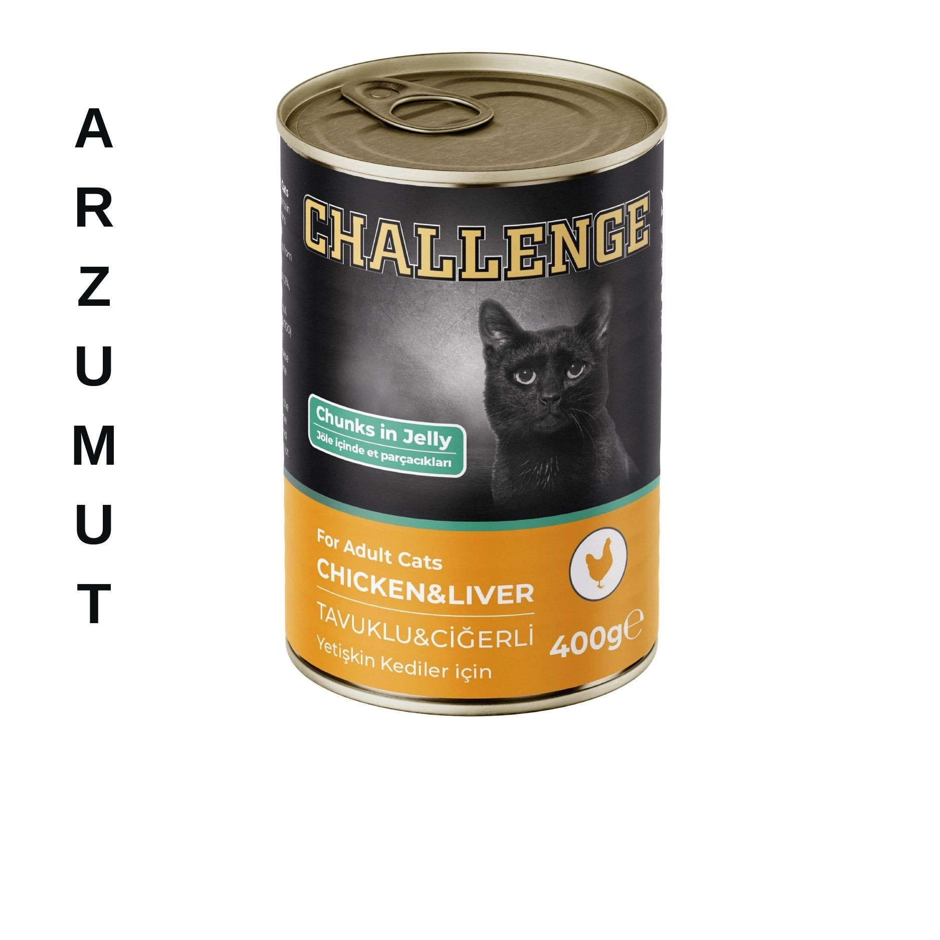 Challenge Tavuklu Ciğerli Yetişkin Kedi Konservesi 400 gr | ARZUMUT