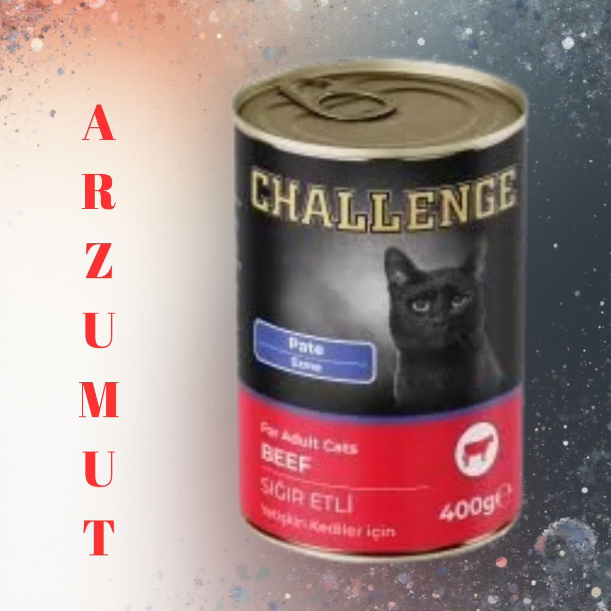 Challenge Sığır Etli Yetişkin Kedi Konservesi 400 gr| ARZUMUT