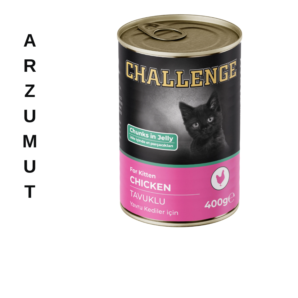 Challenge Tavuklu Yavru Kedi Konservesi 400 gr | ARZUMUT