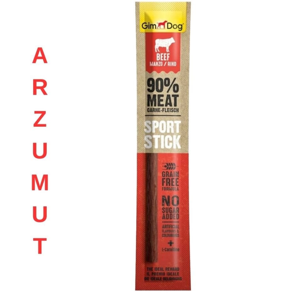 Gimdog Sports Sticks Sığır Etli Köpek Ödül Çubuğu 12 gr Yüksek Proteinli Doğal Ödül